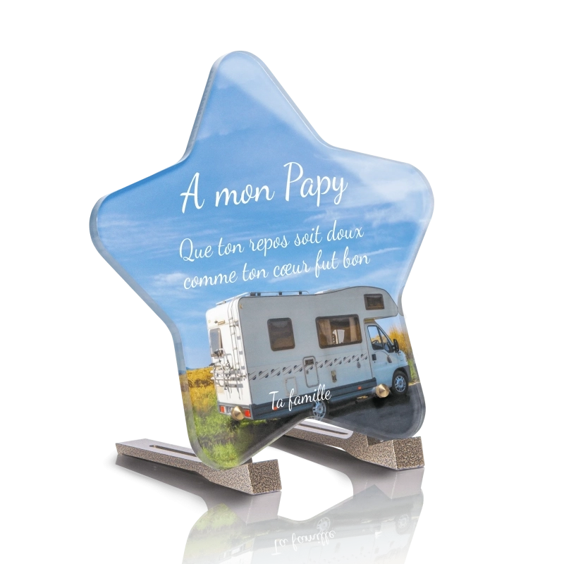 Plaque Funéraire Etoile Camping Car 5