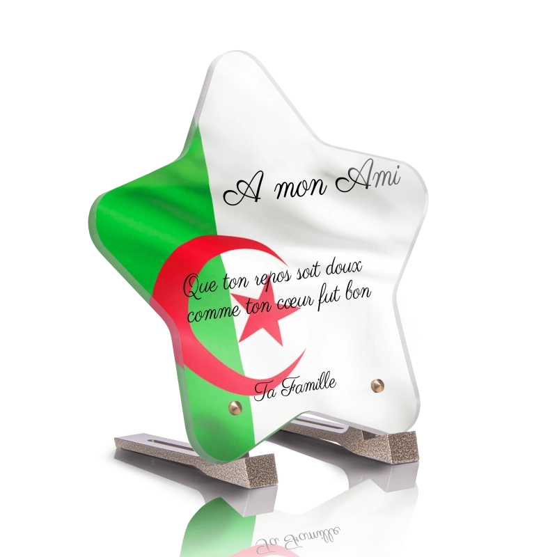 Plaque Funéraire Etoile Algérie