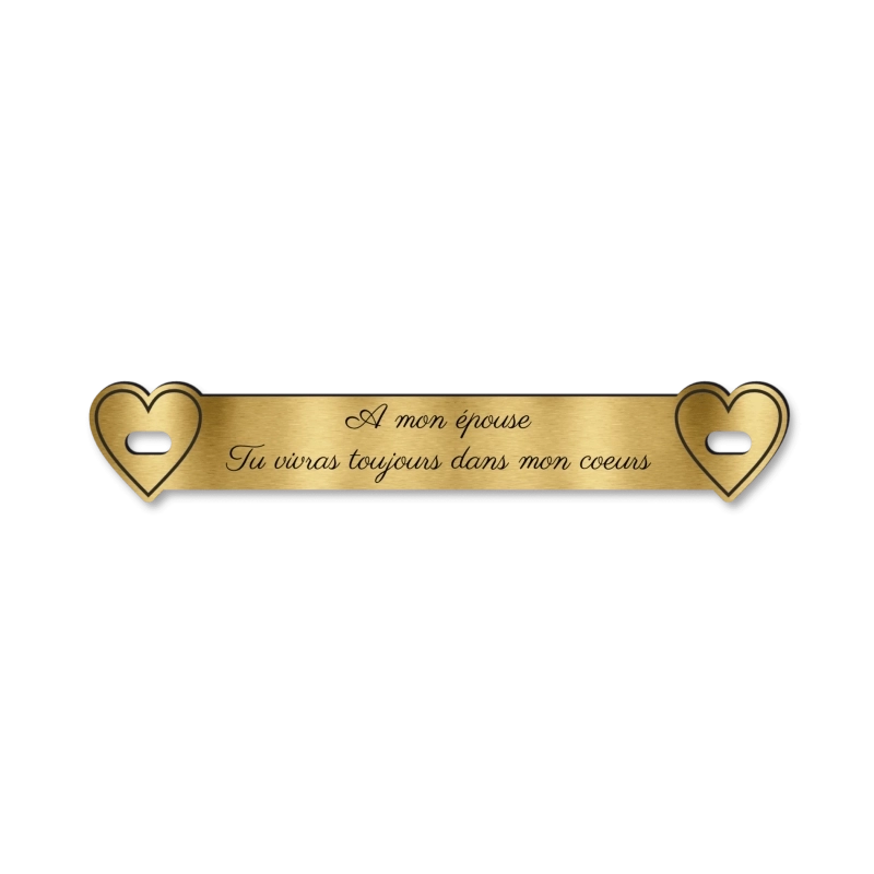 Inter funéraire personnalisé Coeur Inter funéraire personnalisé Coeur