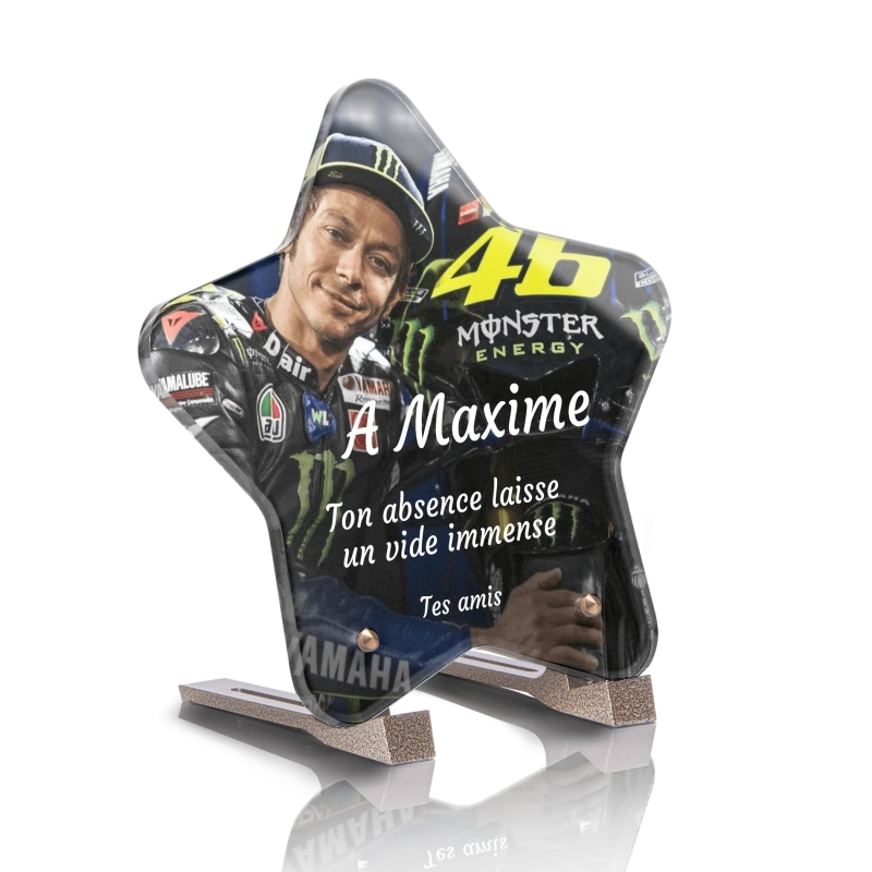 Plaque Funéraire Originale Etoile Valentino Rossi Plaque Funéraire Originale Etoile Valentino Rossi