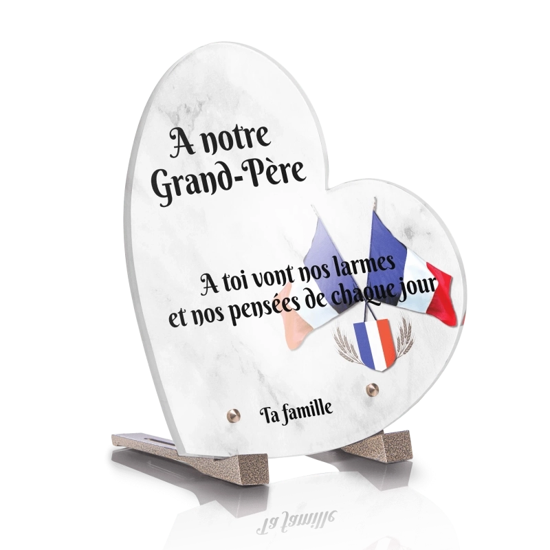Plaque Funéraire Coeur Ancien Combattant 2 Plaque Funéraire Coeur Ancien Combattant 2