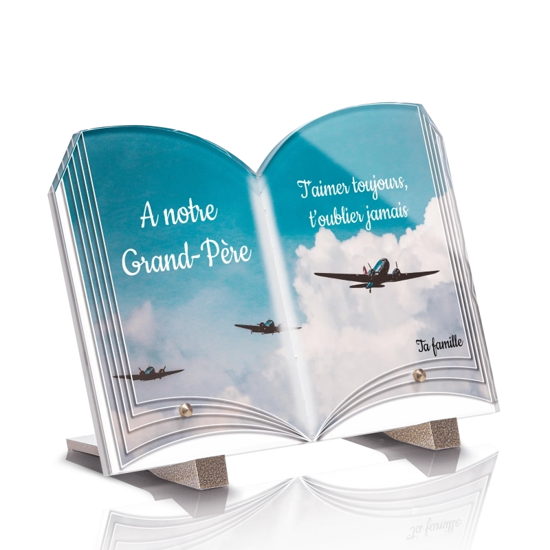 Plaque Funéraire Livre Avions Militaires Plaque Funéraire Livre Avions Militaires