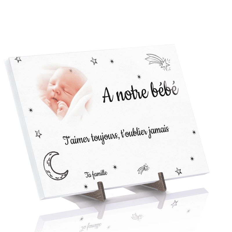 Plaque Funéraire Fusain Ciel étoilé en Pierre Acrylate Plaque Funéraire Fusain Ciel étoilé en Pierre Acrylate