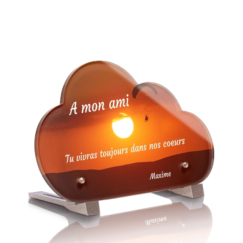 Plaque Funéraire Nuage Paramoteur Plaque Funéraire Nuage Paramoteur