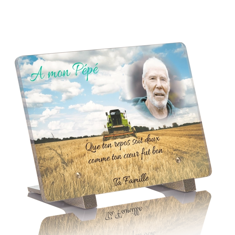 Plaque Funéraire Agriculteur Plaque Funéraire Agriculteur