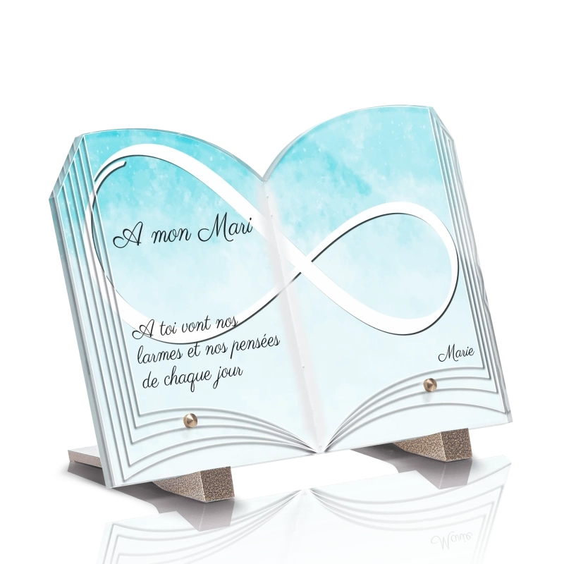 Plaque Funéraire Livre Infini Plaque Funéraire Livre Infini