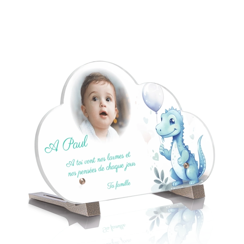 Plaque Funéraire Nuage Enfant Dinosaure Plaque Funéraire Nuage Enfant Dinosaure