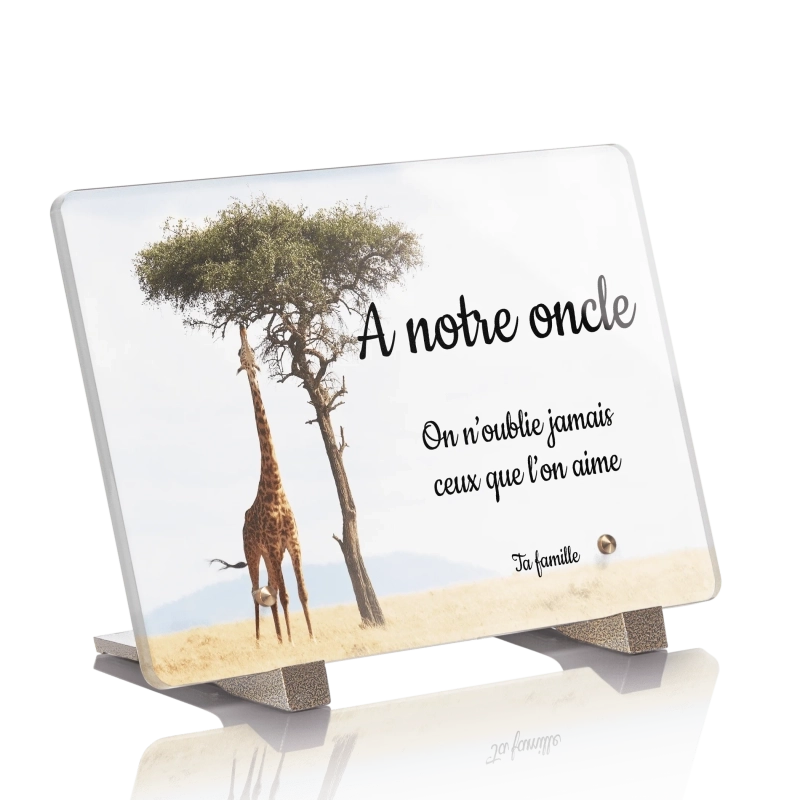 Plaque Funéraire Originale Girafe Plaque Funéraire Originale Girafe