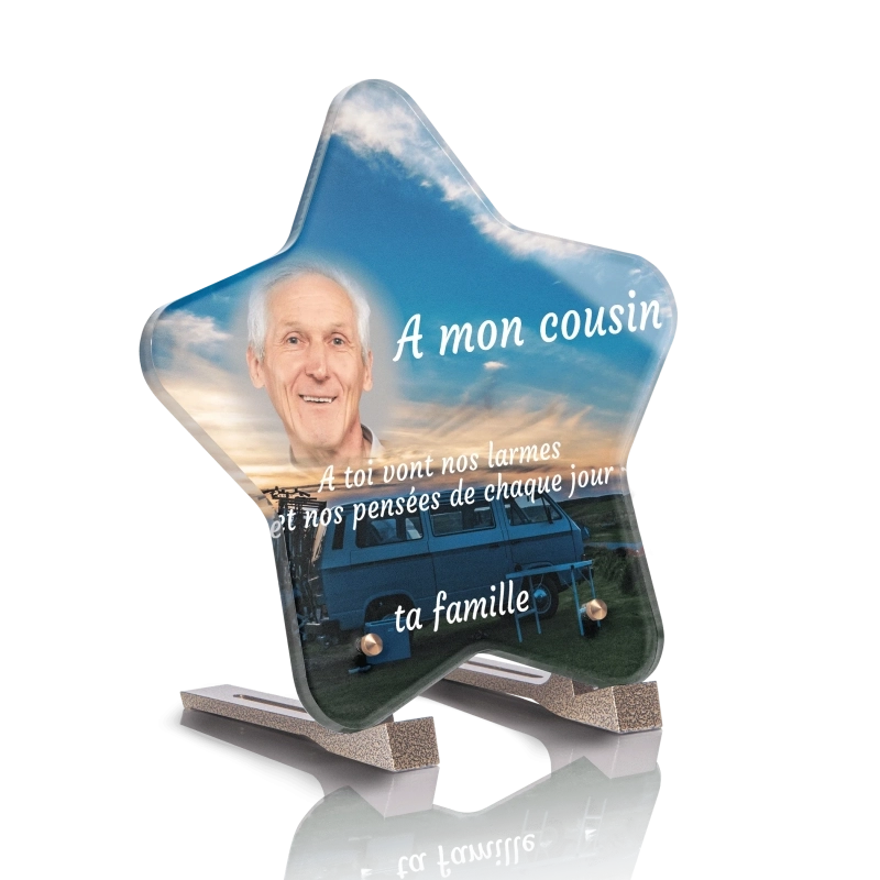 Plaque Funéraire Etoile Camping Car 2