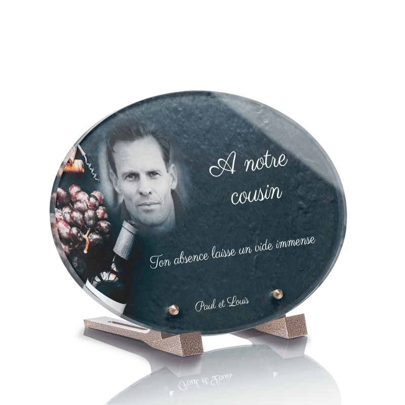 Plaque Funéraire Ovale Vin Plaque Funéraire Ovale Vin
