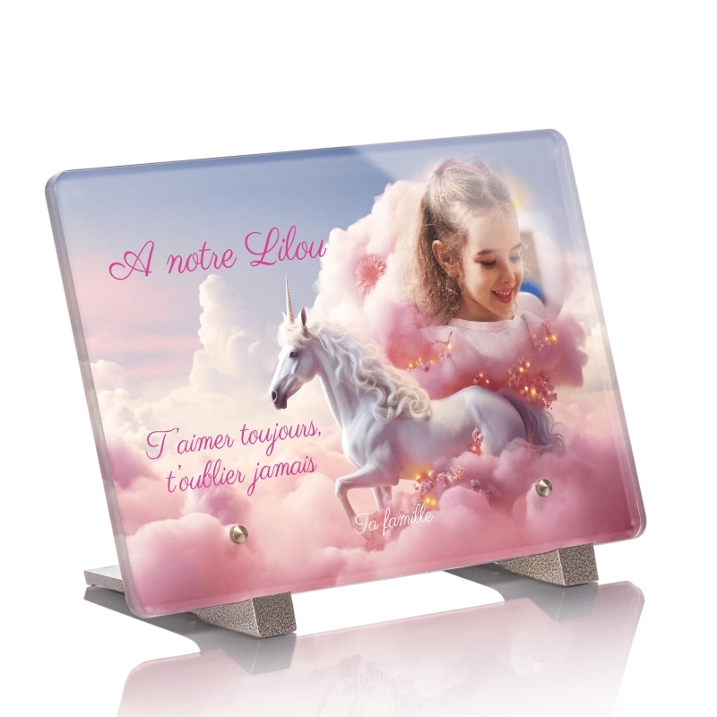Plaque Funéraire Enfant Licorne Plaque Funéraire Enfant Licorne