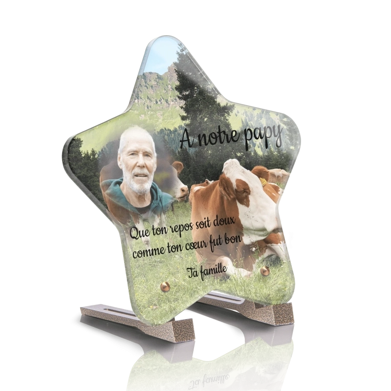 Plaque Funéraire Etoile Vache Plaque Funéraire Etoile Vache