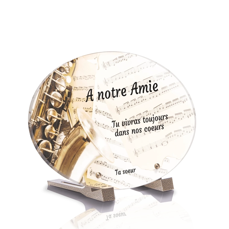 Plaque Funéraire Ovale Musique Plaque Funéraire Ovale Musique