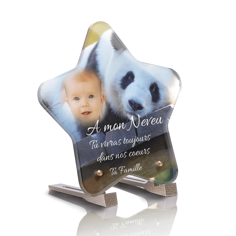 Plaque Tombale Panda Etoile Plaque Tombale Panda Etoile