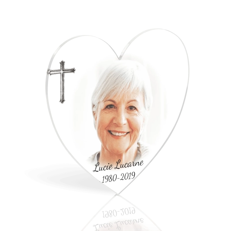 Médaillon Funéraire Coeur Croix Médaillon Funéraire Coeur Croix