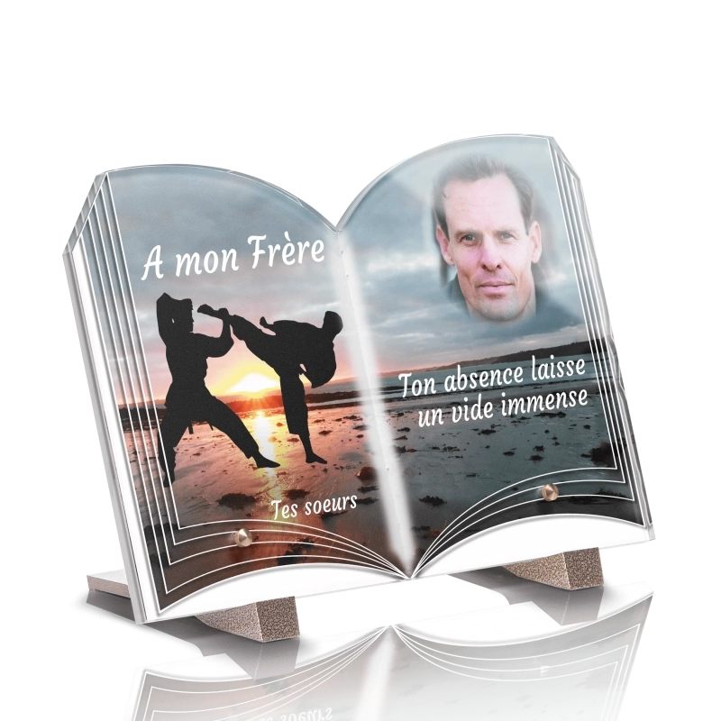 Plaque pour tombe Livre Sport de Combat Plaque pour tombe Livre Sport de Combat