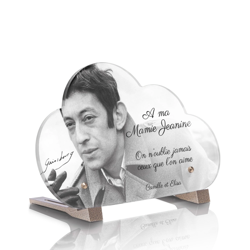 Plaque Funéraire Nuage Serge Gainsbourg