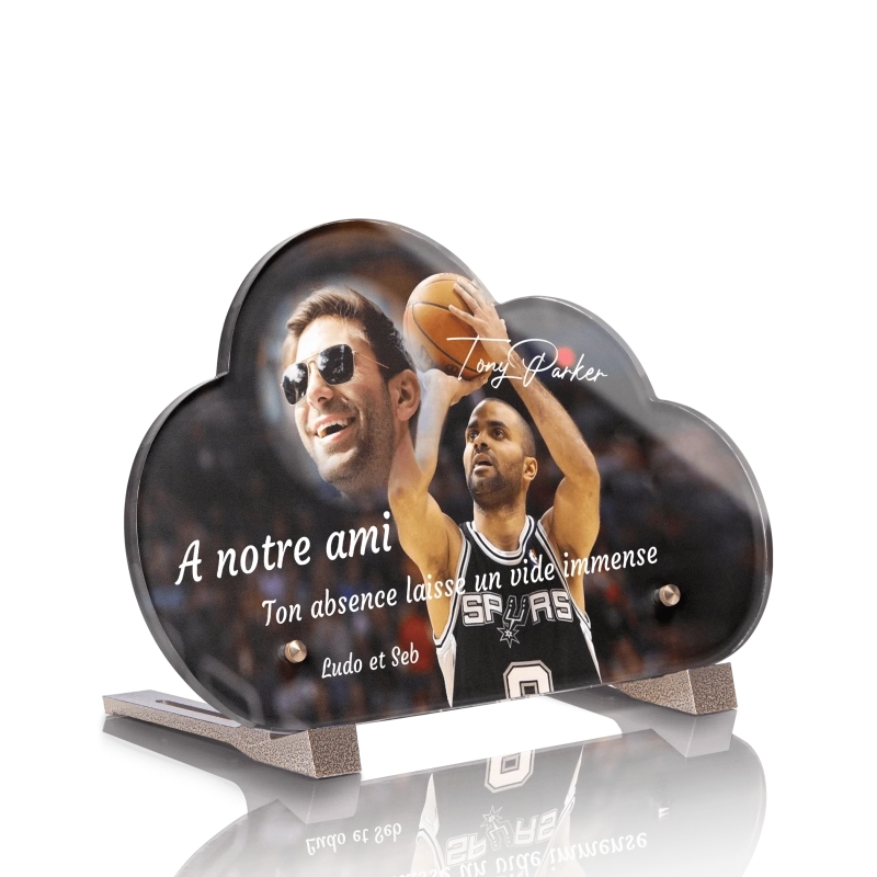 Plaque Funéraire Nuage Tony Parker