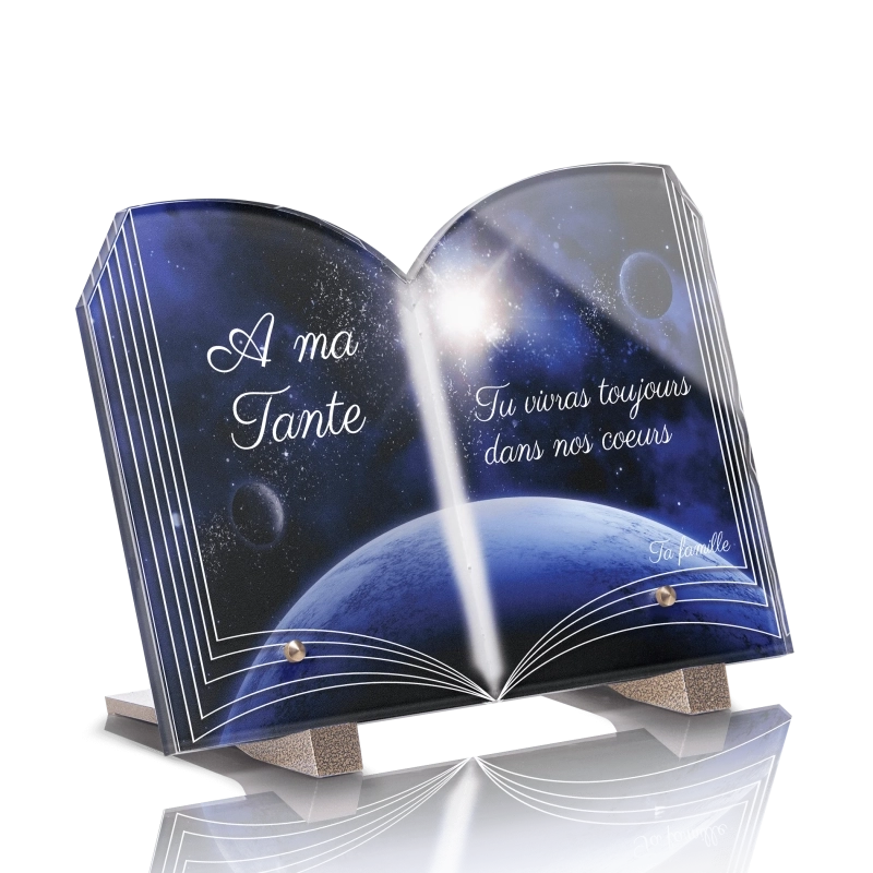 Plaque Funéraire Livre Galaxie Plaque Funéraire Livre Galaxie