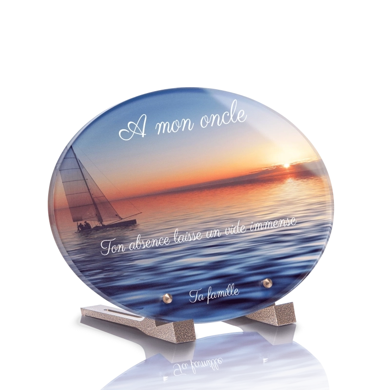 Plaque Funéraire Ovale Bateau Plaque Funéraire Ovale Bateau