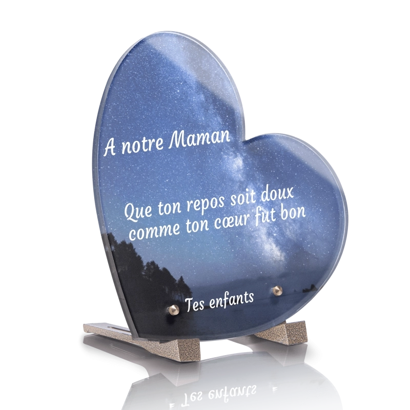 Plaque Funéraire Coeur Etoile Plaque Funéraire Coeur Etoile