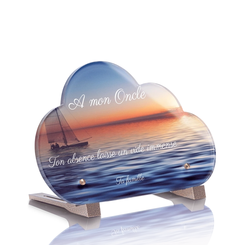 Plaque Funéraire Nuage Bateau Plaque Funéraire Nuage Bateau