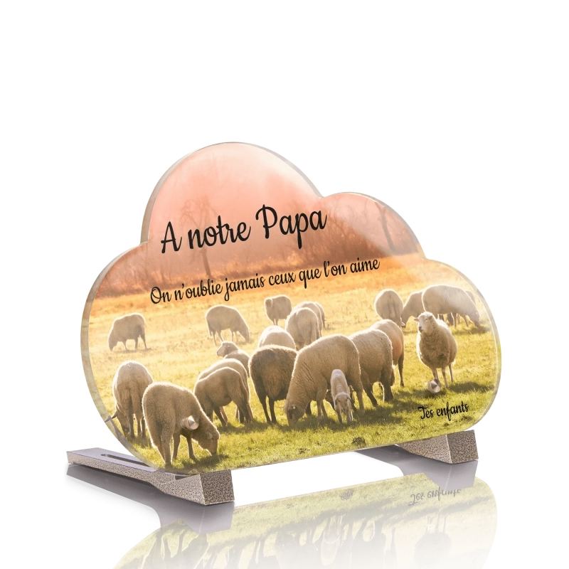 Plaque Funéraire Nuage Mouton