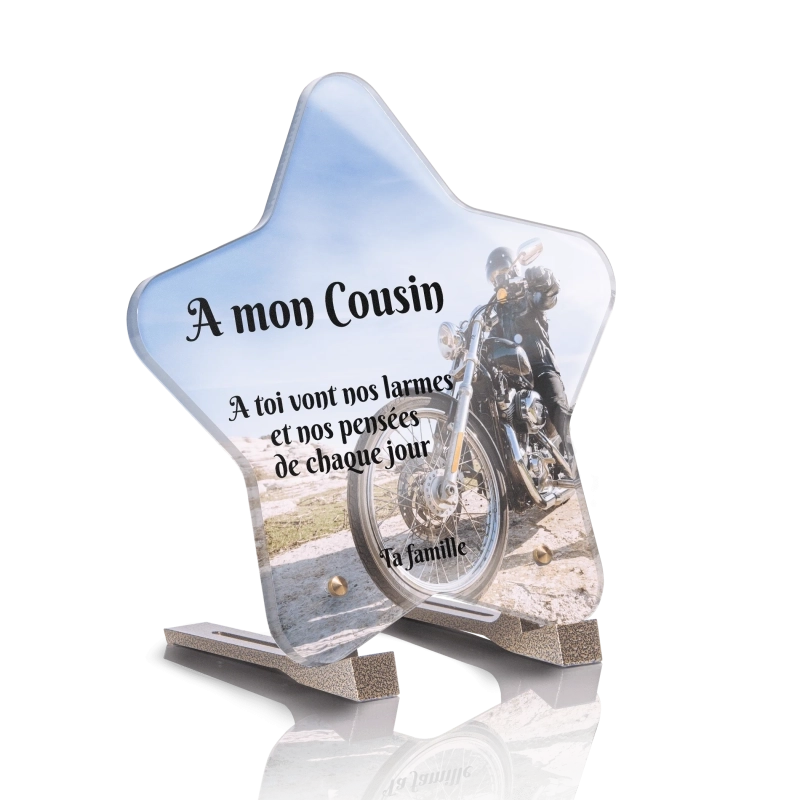 Plaque Funéraire Etoile Moto 2