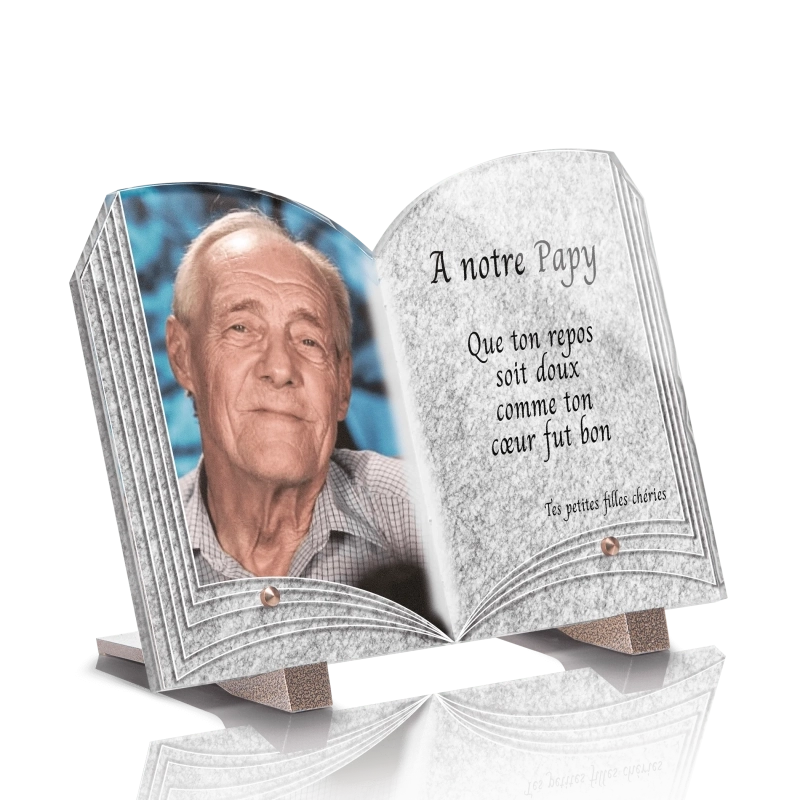 Plaque Funéraire Livre Portrait Plaque Funéraire Livre Portrait