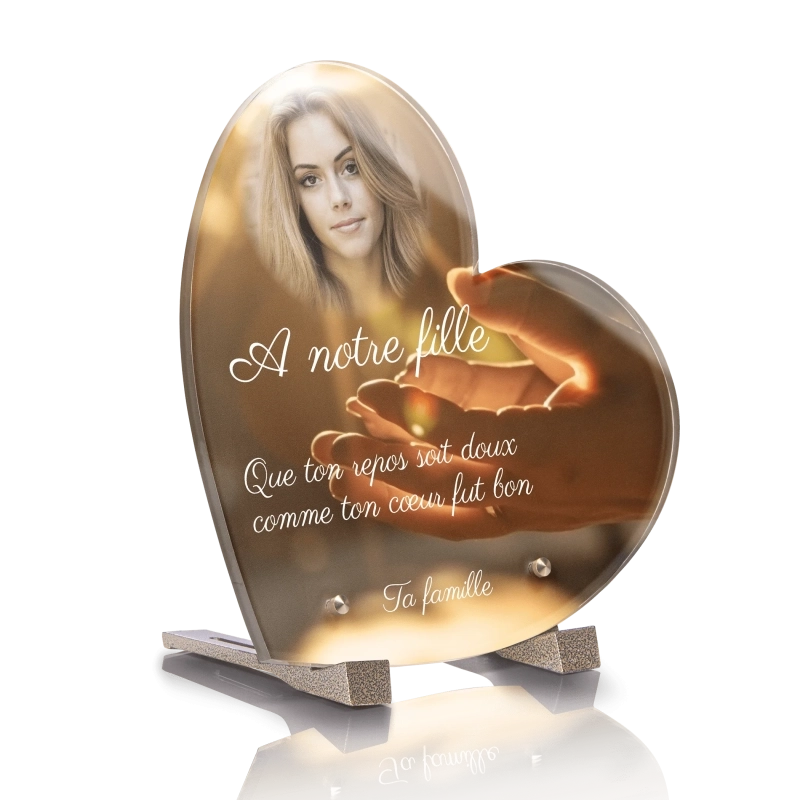 Plaque Funéraire Coeur Mains Ouvertes Plaque Funéraire Coeur Mains Ouvertes