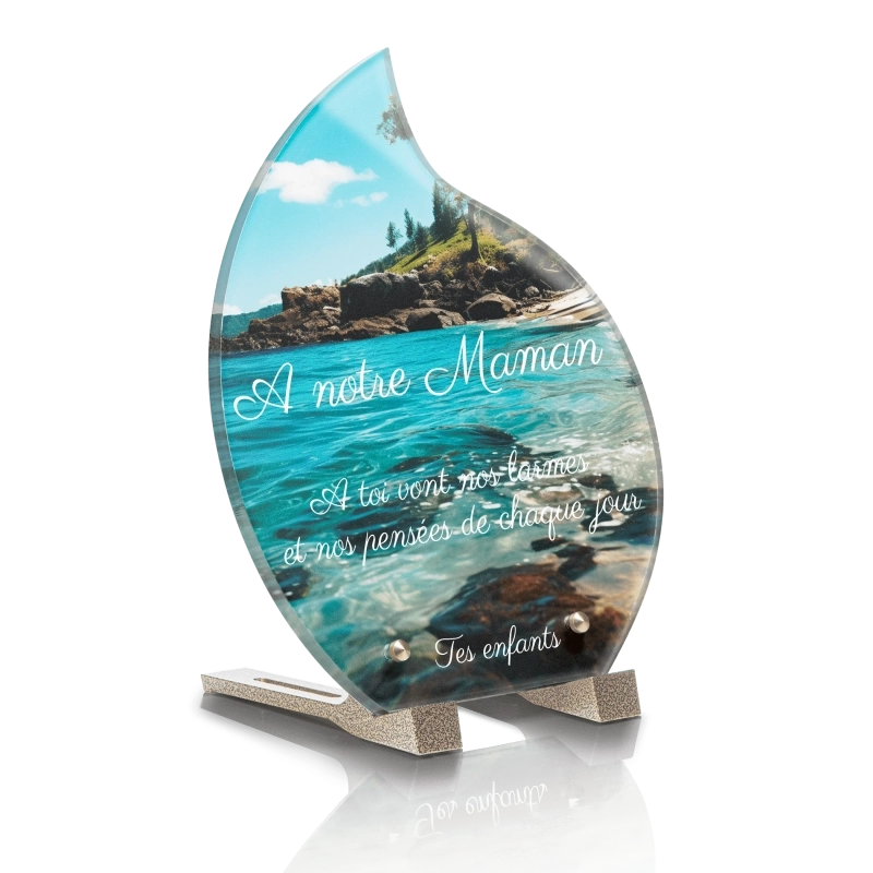 Plaque Funéraire Goutte Plage Tropical Plaque Funéraire Goutte Plage Tropical