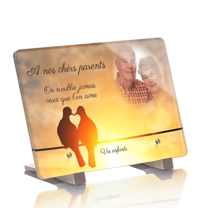 Plaque Funéraire Oiseaux Colombes Amour Plaque Funéraire Oiseaux Colombes Amour