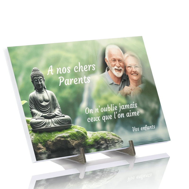Plaque Funéraire Zen Bouddha Plaque Funéraire Zen Bouddha