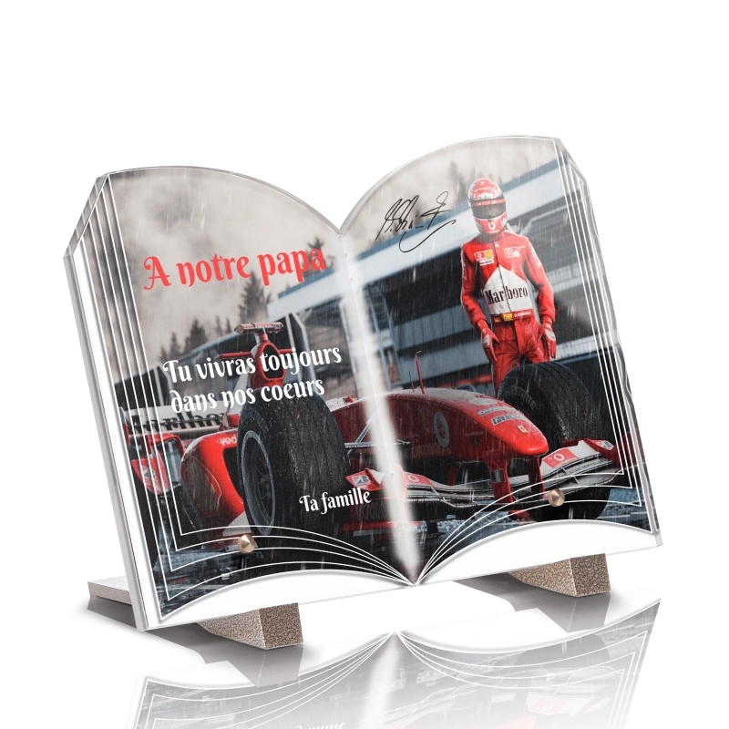 Plaque Funéraire Livre Michael Schumacher Plaque Funéraire Livre Michael Schumacher