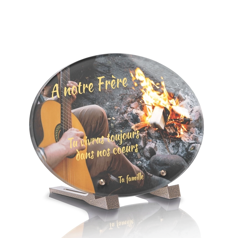 Plaque Funéraire Ovale Gitan Plaque Funéraire Ovale Gitan
