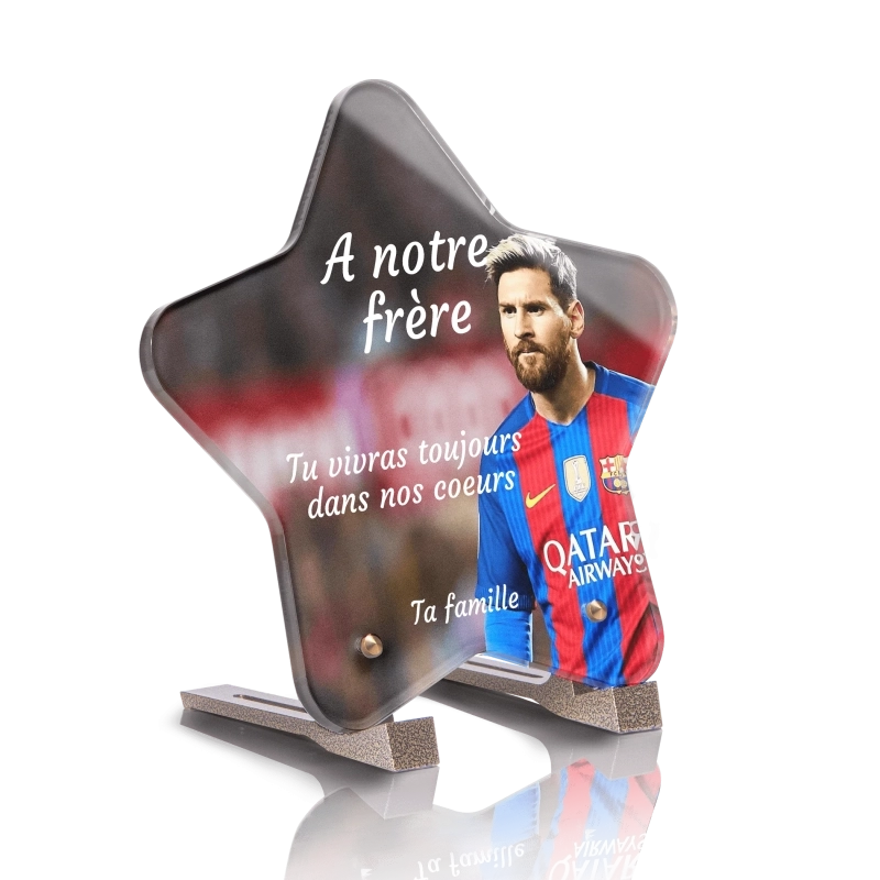 Plaque pour Tombe Etoile Lionel Messi Plaque pour Tombe Etoile Lionel Messi
