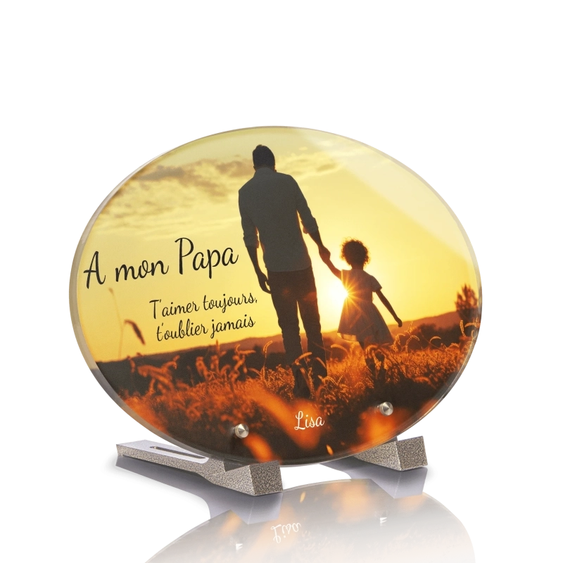 Plaque Funéraire Ovale Papa Plaque Funéraire Ovale Papa