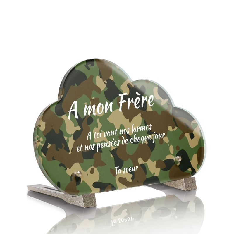Plaque Funéraire Nuage Militaire 3