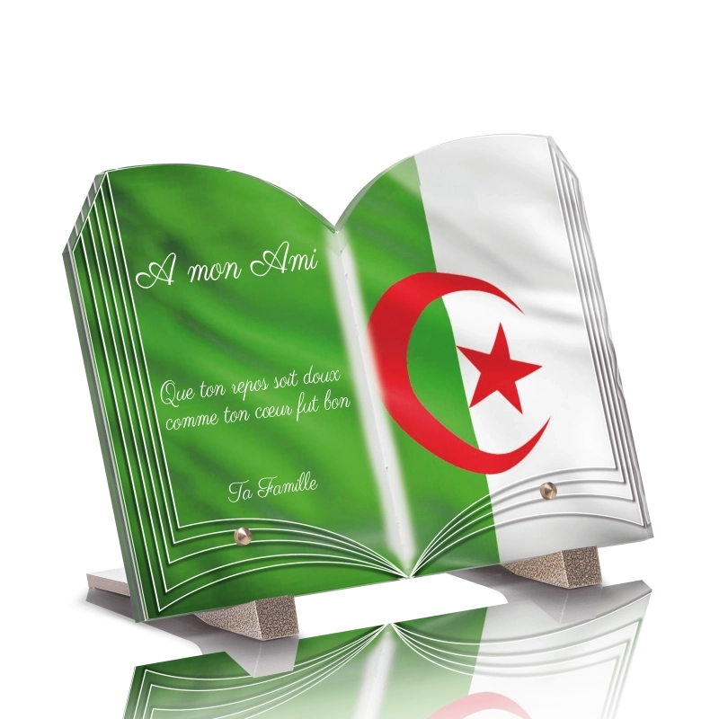 Plaque Funéraire Livre Algérie