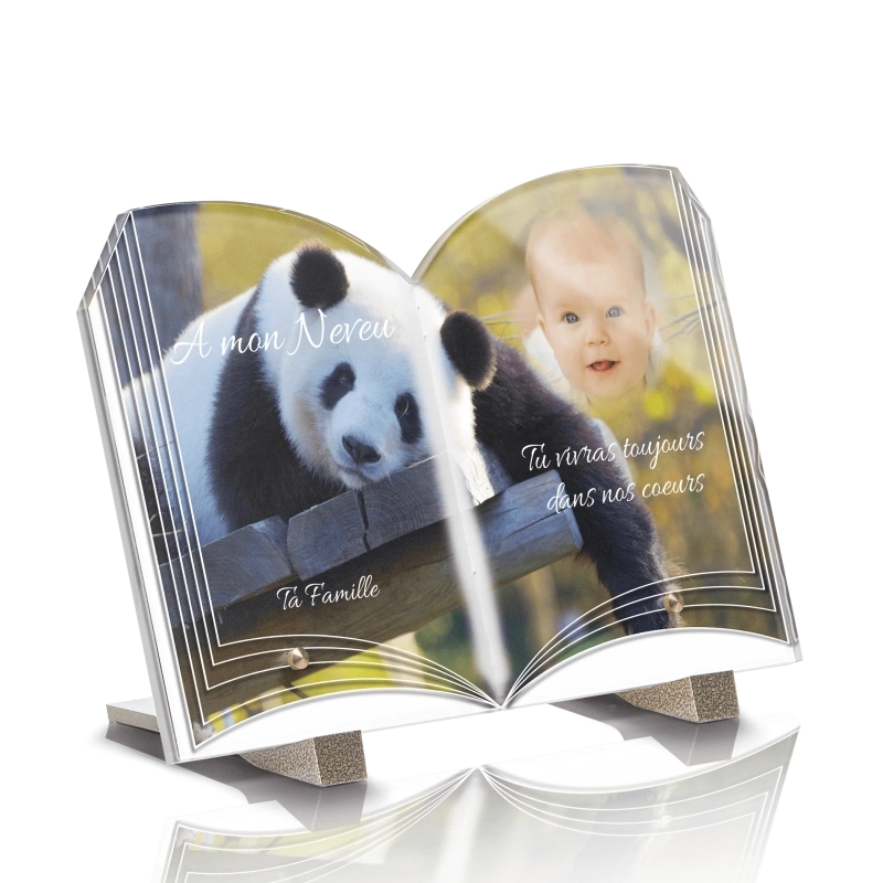 Plaque Tombale Panda Livre