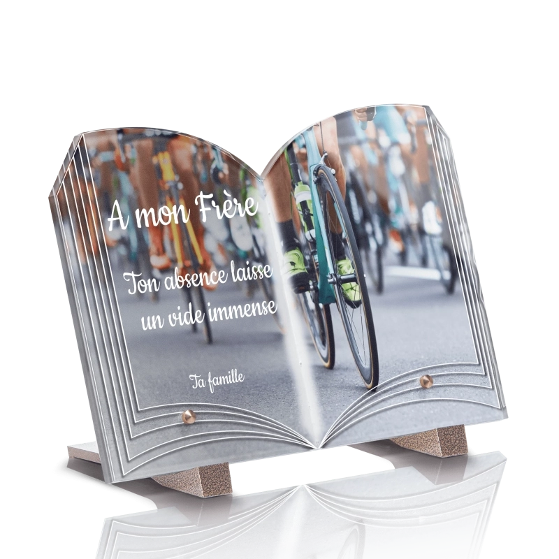 Plaque Funéraire Livre Cycliste Plaque Funéraire Livre Cycliste