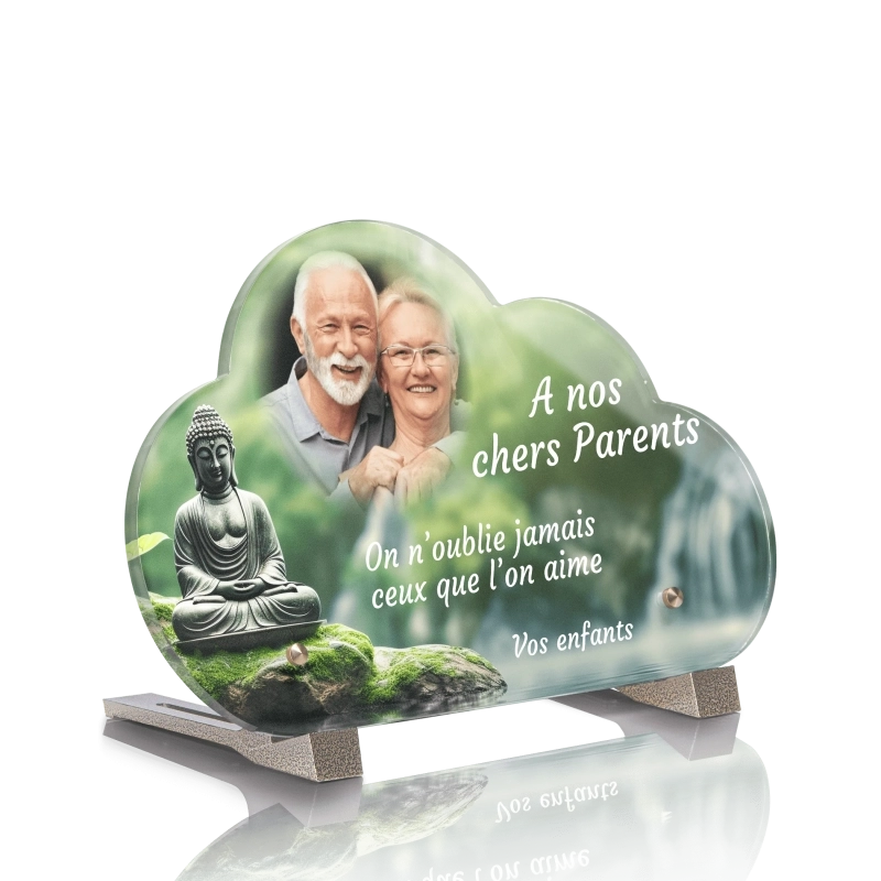 Plaque Funéraire Nuage Zen Bouddha Plaque Funéraire Nuage Zen Bouddha