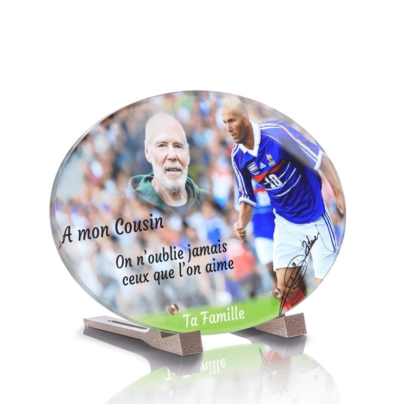 Plaque Tombale Zidane Ovale