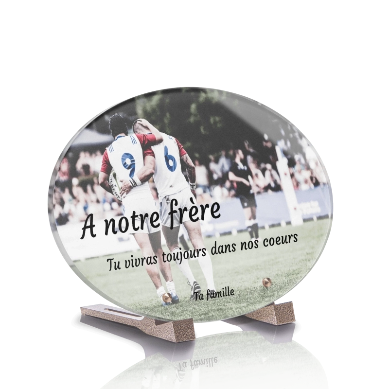Plaque Funéraire Ovale Rugby Plaque Funéraire Ovale Rugby