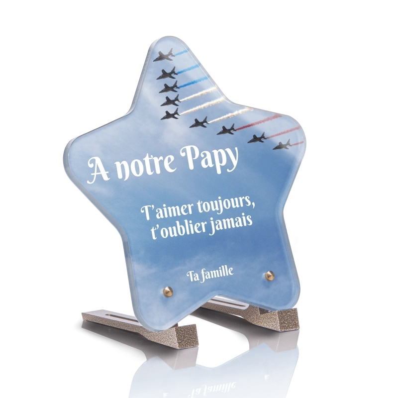 Plaque Funéraire Etoile Avion de Chasse Plaque Funéraire Etoile Avion de Chasse