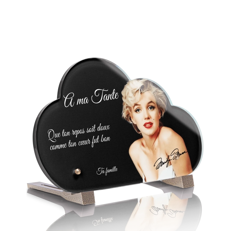 Plaque Funéraire Nuage Marilyn Monroe