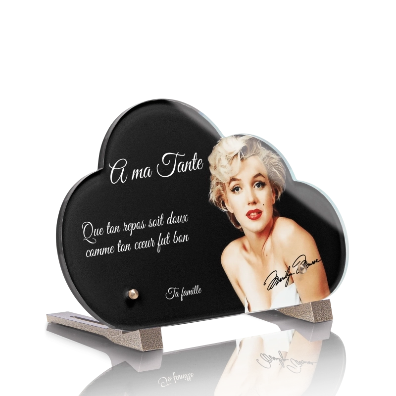 Plaque Funéraire Nuage Marilyn Monroe Plaque Funéraire Nuage Marilyn Monroe