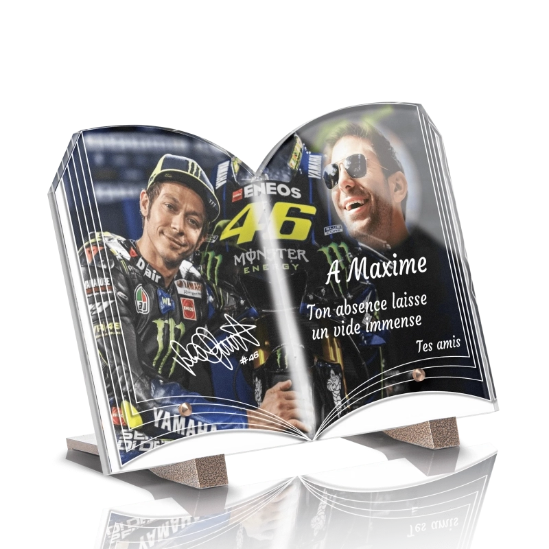 Plaque Funéraire Originale Livre Valentino Rossi