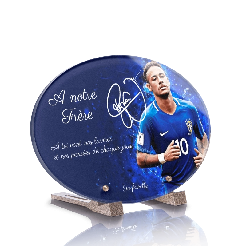Plaque Funéraire Ovale Neymar Plaque Funéraire Ovale Neymar