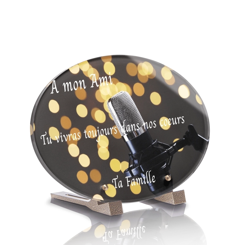 Plaque Tombale Chanson Ovale Plaque Tombale Chanson Ovale